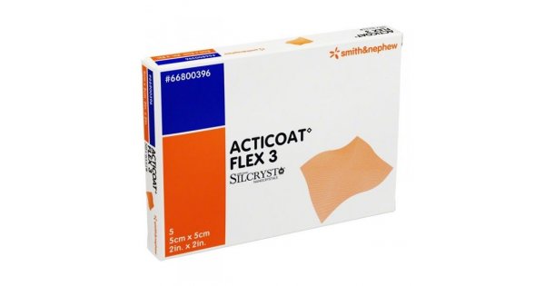 Acticoat Flex 3 5x5 Cm 5 Pezzi Fasciatura Antibatterica Per La Cura