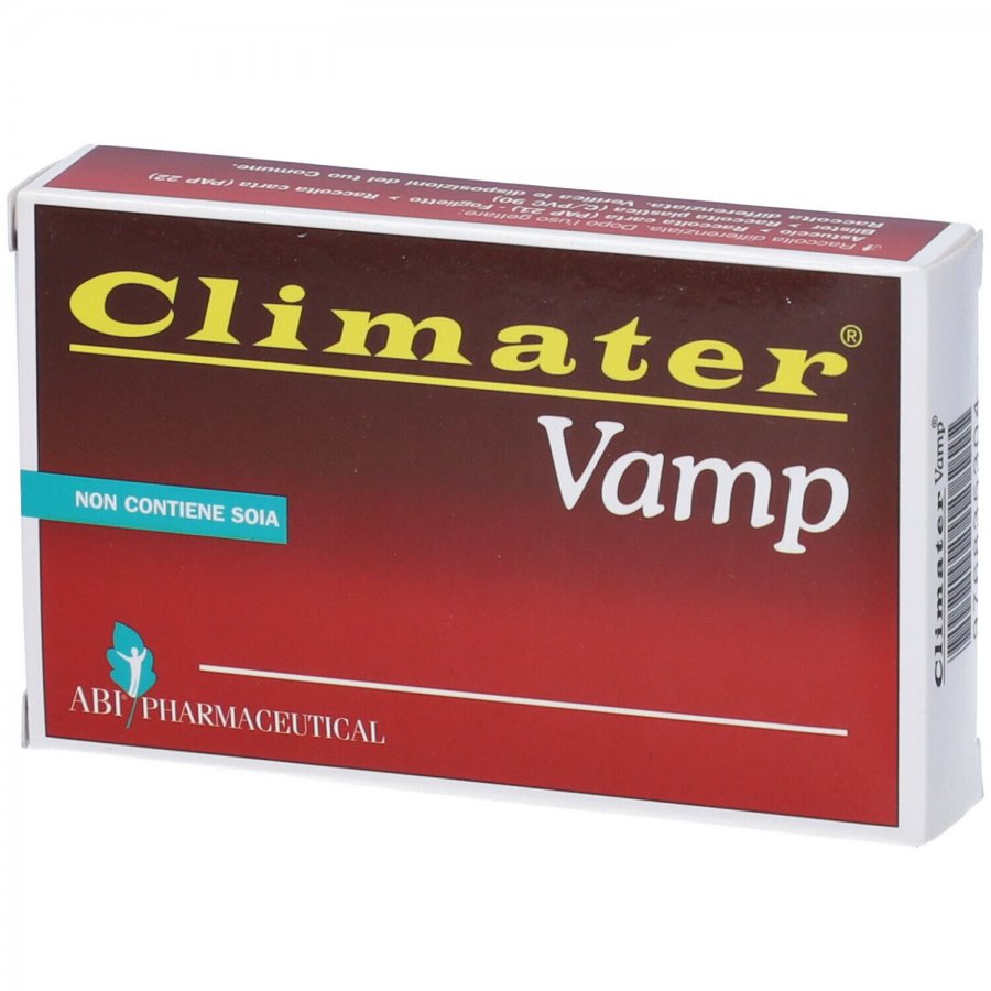 ABI Pharmaceutical Climater Vamp Integratore per Vampate in Menopausa, 20 Compresse