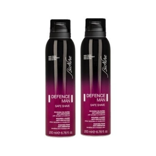 DEFENCE MAN SCHIUMA DA BARBA BIPACK BIONIKE 2X200ML - Rasatura Confortevole e Protettiva