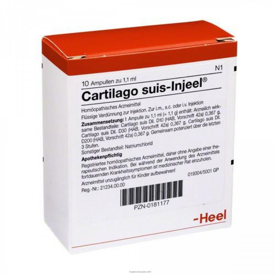 Cartilago Suis-Injeel - 10 Fiale da 1,1ml