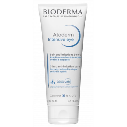 Bioderma Atoderm Intensive Eye 100ml - Trattamento Lenitivo, Riparatore e Struccante per Palpebre Sensibili