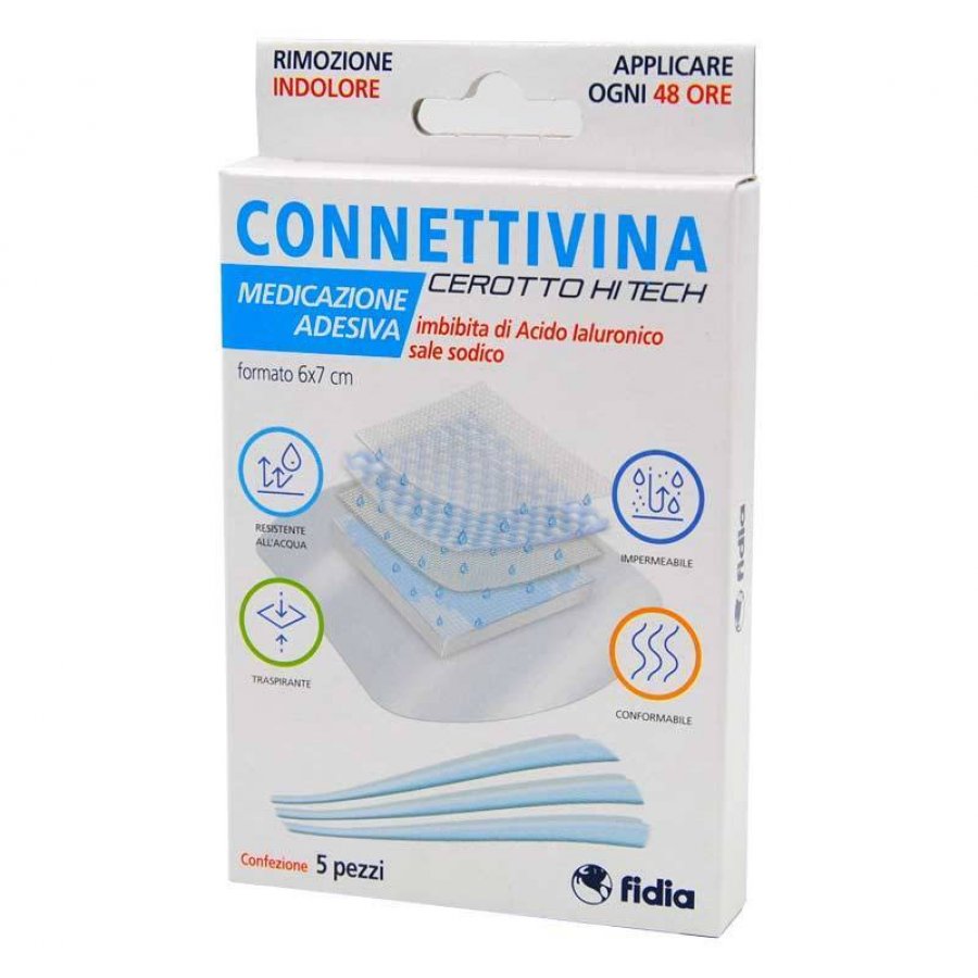 Connettivina - Cerotto Hitech 6x7cm, 5 Pezzi