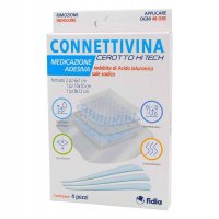 Connettivina - Cerotto Hitech Misure Miste 4 Pezzi - Trattamento Ferite Multidimensionale