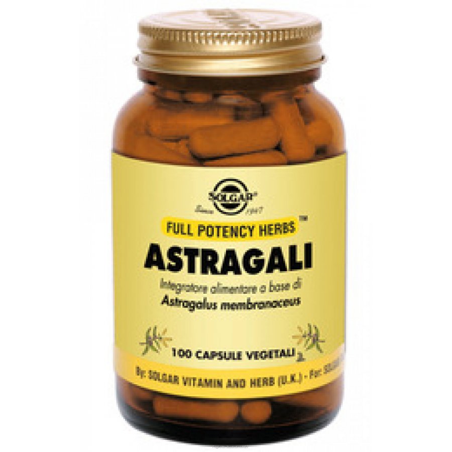 Solgar - Astragali 100 Capsule Vegetali: Integratore di Estratto di Astragalo per il Sistema Immunitario