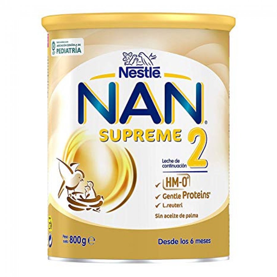Nestlé Nan Supreme 2 800g - Latte in Polvere di Continuazione per Bambini da 6 a 12 Mesi