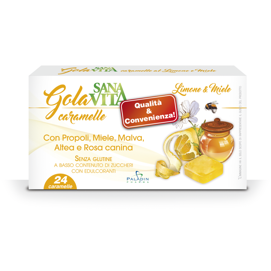 Sanavita Gola Limone /miele 24 compresse cpr