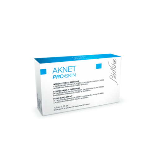 Aknet Pro-Skin Integratore Alimentare Bionike - 30 Capsule per una Pelle Radiante