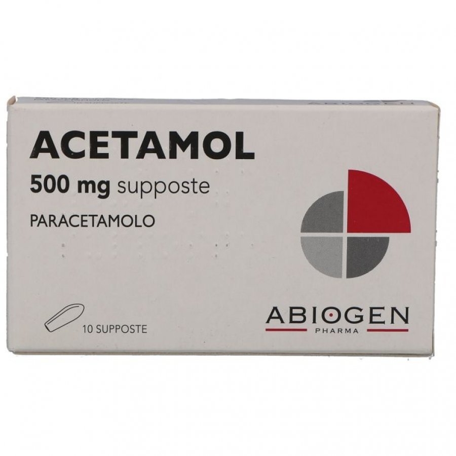 Abiogen Pharma - Acetamol Bambini 10 supposte 500 mg