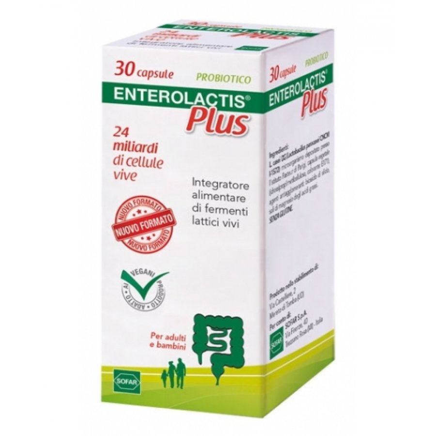 Enterolactis Plus - 30 Capsule