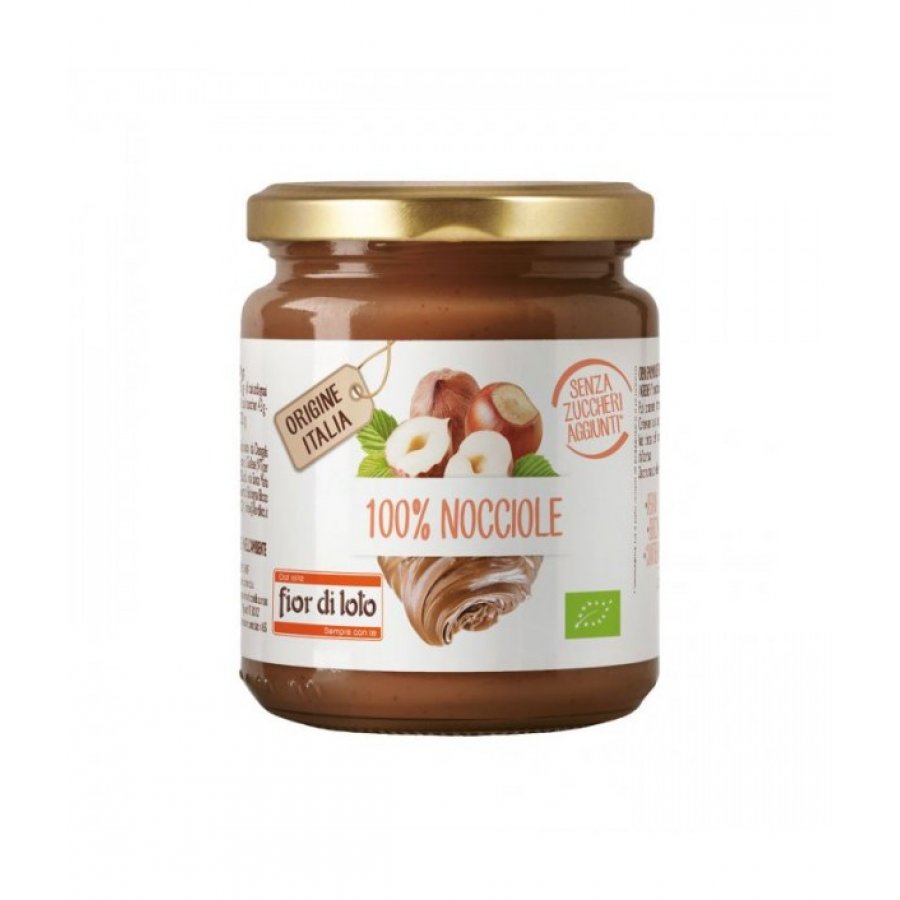 Crema 100% Nocciole Tostate Fior Di Loto Senza Zuccheri Aggiunti