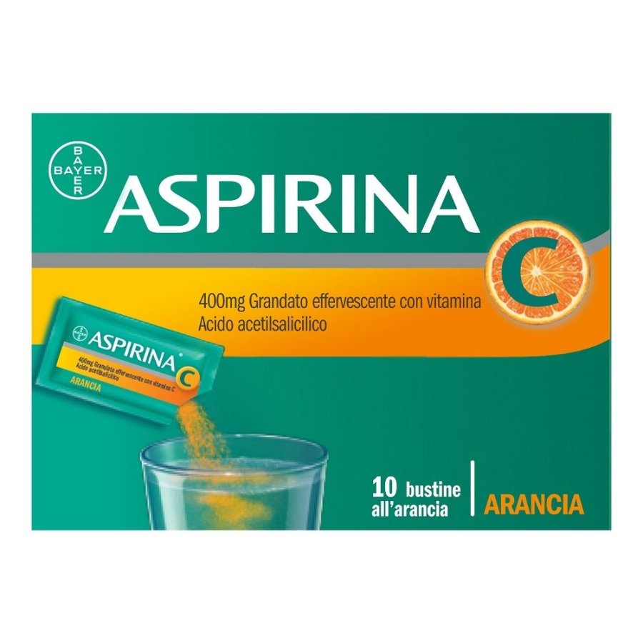 Aspirina C 400 mg granulato effervescente, 10 Bustine