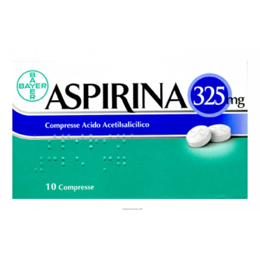 Aspirina 10 compresse 325 mg - Bayer - Acido acetilsalicilico