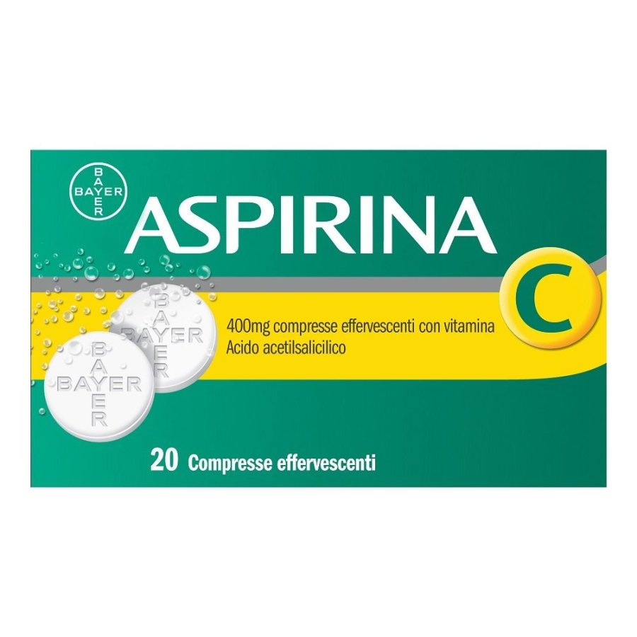 Aspirina C 400 mg, 20 Compresse Effervescenti