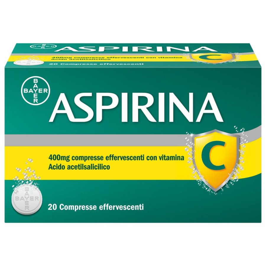 Aspirina C 400 mg, 20 Compresse Effervescenti