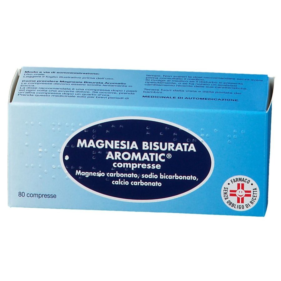 Magnesia Bisurata Aromatic, 80 compresse