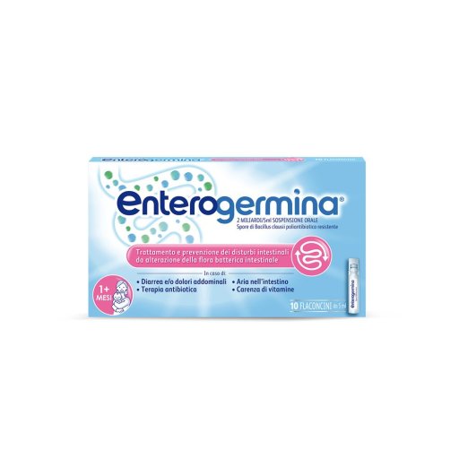 Enterogermina 10 Fiale Orali 2Miliardi/5ml - Ripristino Flora Intestinale