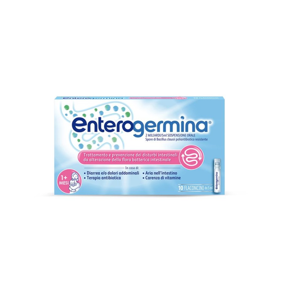Enterogermina 10 Fiale Orali 2Miliardi/5ml - Ripristino Flora Intestinale