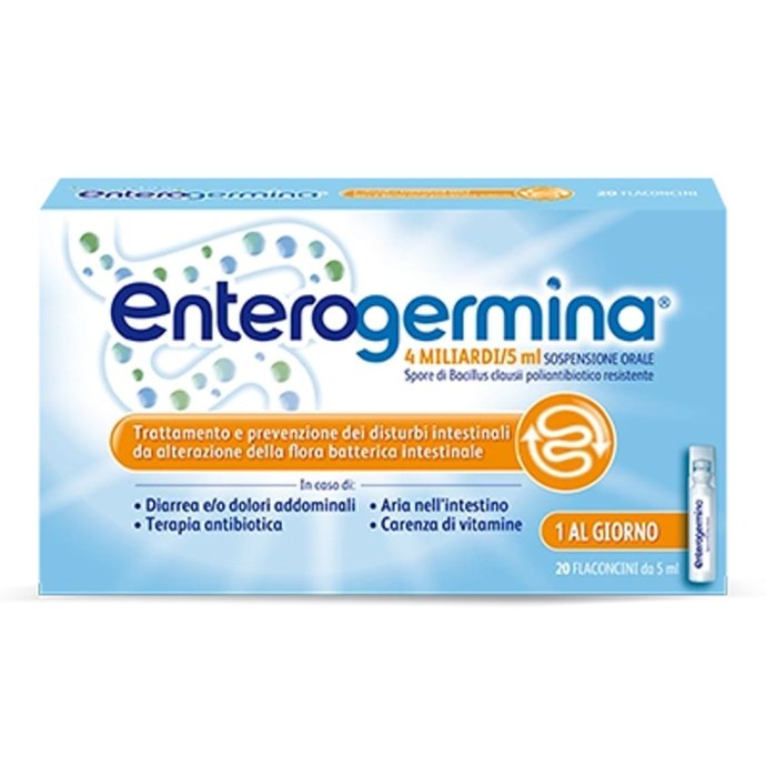 Enterogermina 4 Miliardi, 20 Flaconcini