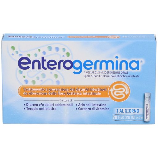 Enterogermina 4 Miliardi, 20 Flaconcini