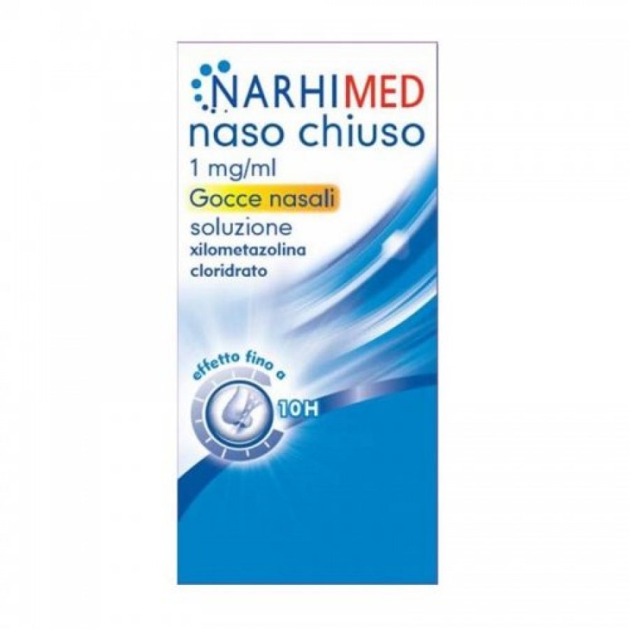 Narhimed - Naso Chiuso Adulti Gocce 10ml - Rimedio efficace per il raffreddore e la congestione nasale
