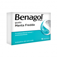 Benagol - 16 Pastiglie Gusto Menta Fredda, Lenitivo per la Gola