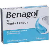Benagol 1,2 mg + 0,6 mg Pastiglie Gusto Menta Fredda 24 Pezzi