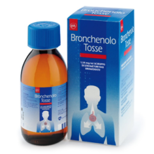 Bronchenolo Tosse Flacone da 150ml - Sedativo della Tosse Senza Catarro