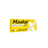 Maalox, 400 mg + 400 mg Compresse Masticabili, 40 Compresse
