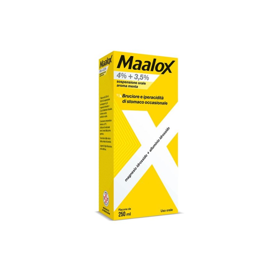 Maalox 4%+3,5%, Sospensione Orale, 250 ml 