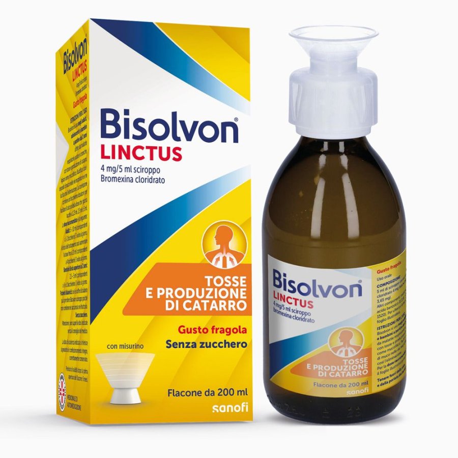 Bisolvon Linctus Sciroppo Mucolitico, 200 ml