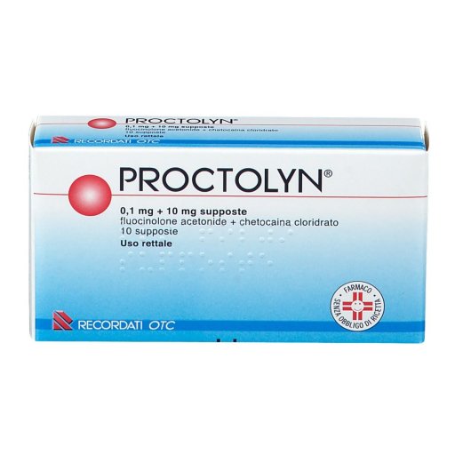 Proctolyn 0,1 Mg + 10 Mg, 10 Supposte