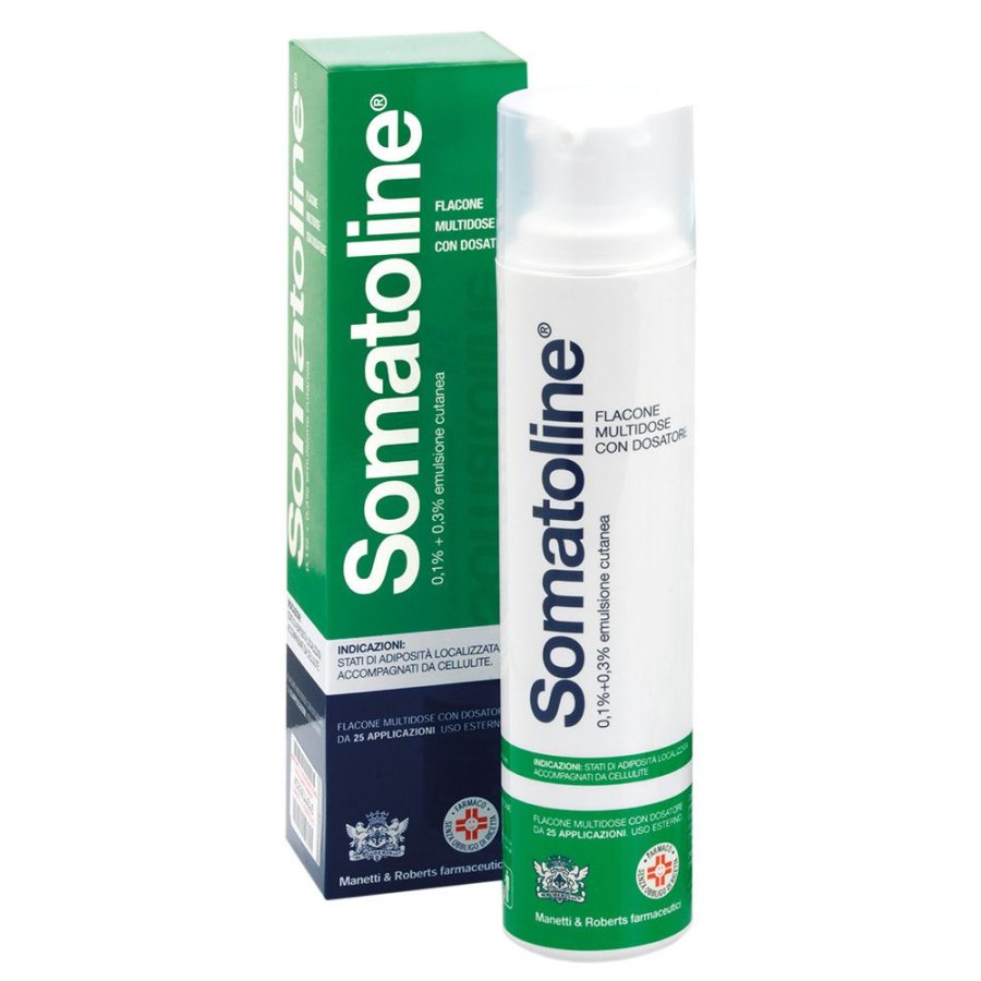 Somatoline, Crema Anticellulite 0,1% + 0,3%, 250 ml