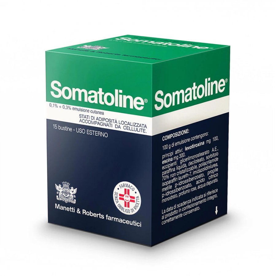 Somatoline Crema Anticellulite 0,1% + 0,3% - 15 Bustine