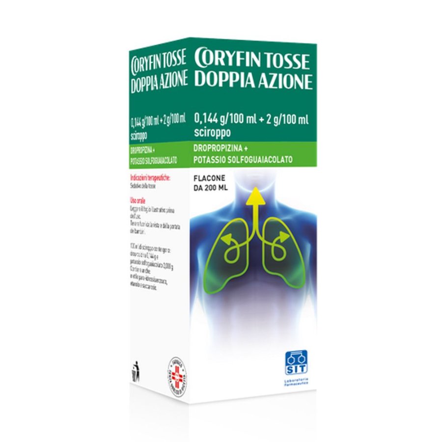 Coryfin Tosse Doppia Azione Sciroppo, 200 ml