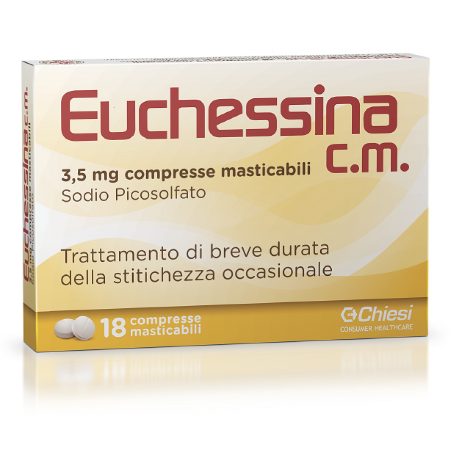 Euchessina CM 18 Compresse Masticabili Divisibili - Lassativo per Stitichezza Occasionale