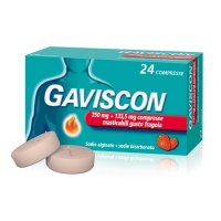 Gaviscon, Compresse Masticabili Gusto Fragola, 24 Compresse
