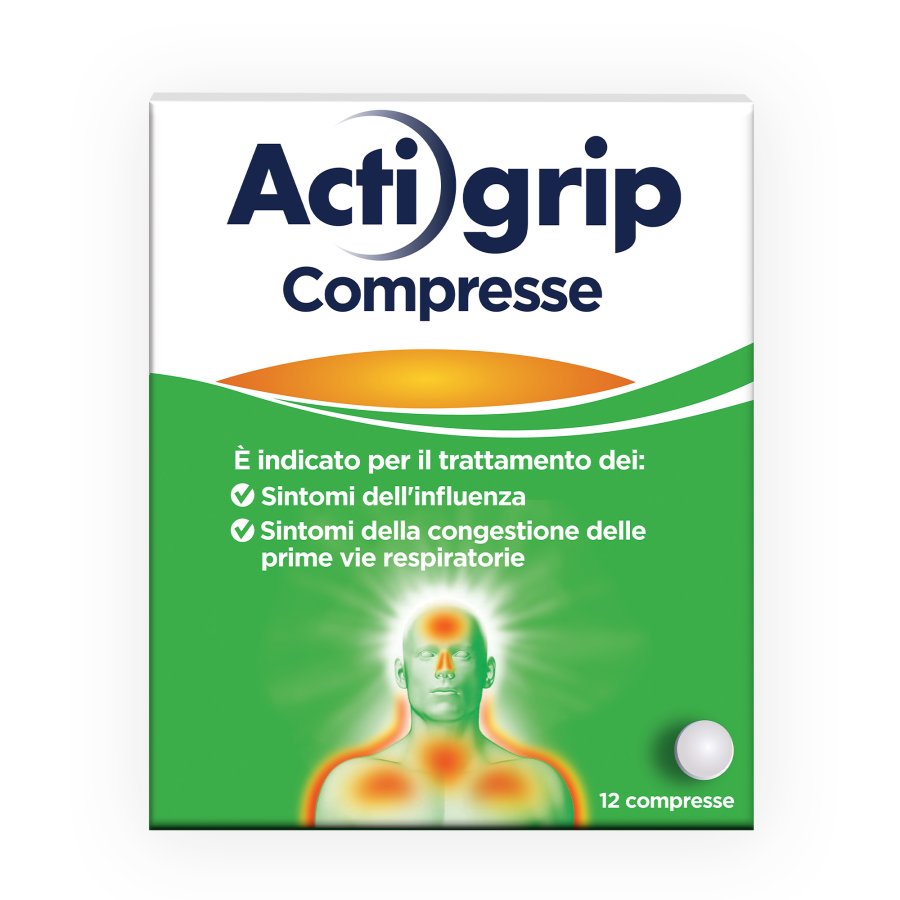 Actigrip, 12 Compresse Actigrip, 12 Compresse