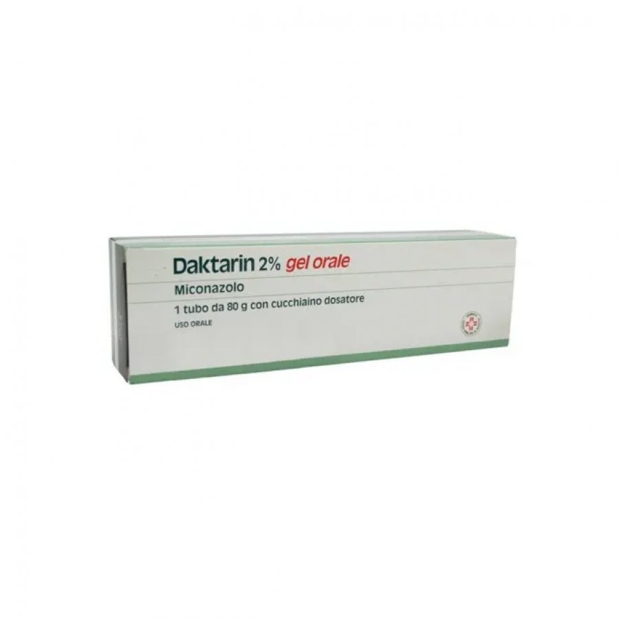 Daktarin Gel Orale 80g 20mg/g - Trattamento e Prevenzione delle Infezioni Fungine della Cavità Orale