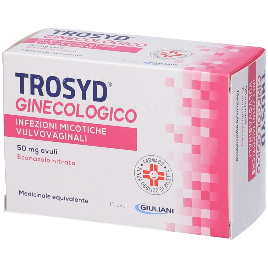 Trosyd Ginecologico 50 mg, 15 ovuli