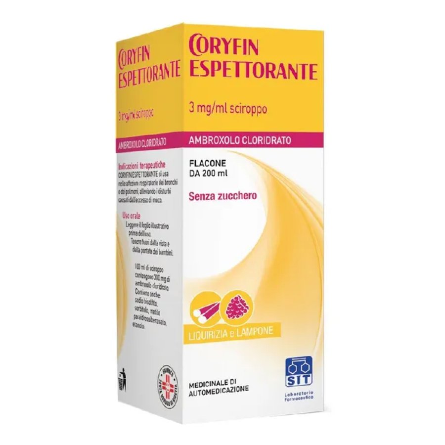 Coryfin Espettorante Sciroppo 3 mg/ml, 200 ml