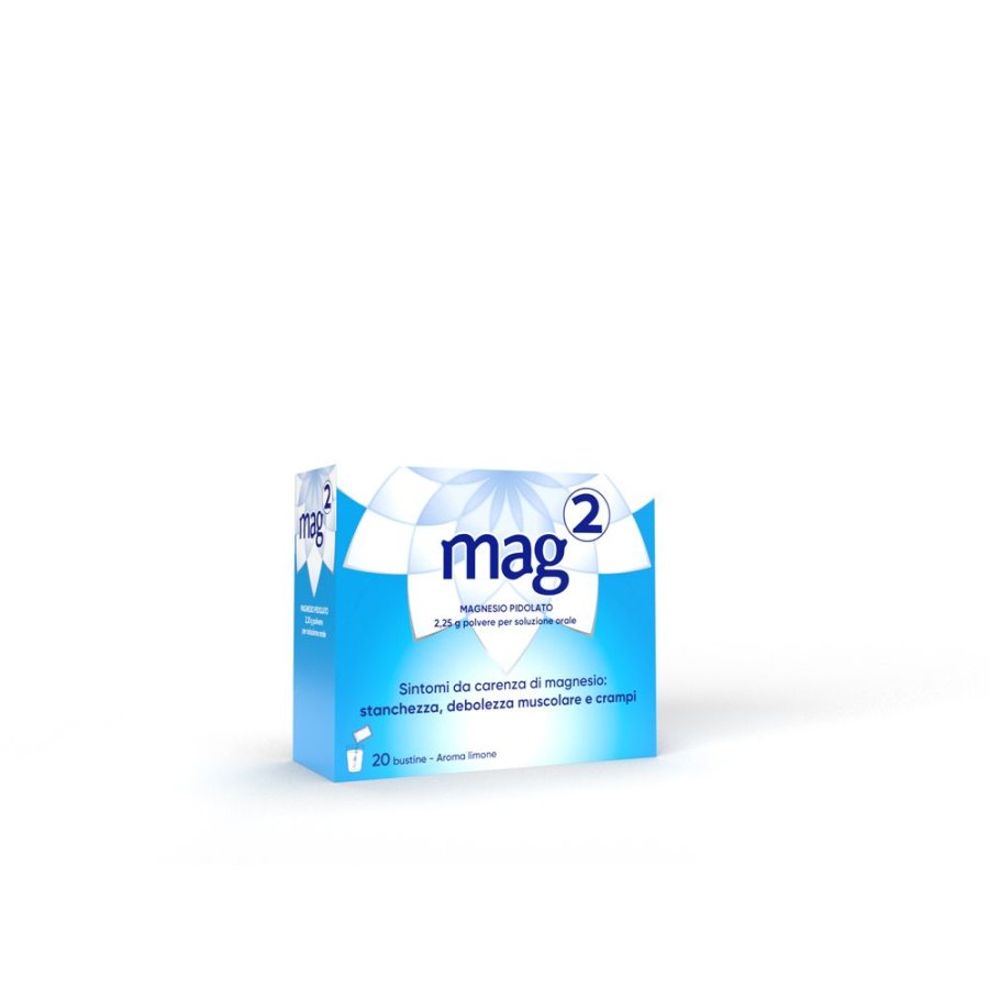 Mag 2 Soluzione Orale Granulato 20 Buste 2,25 g – Supplemento di Magnesio Pidolato