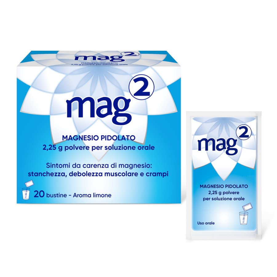Mag 2, Magnesio Pidolato, 20 Bustine