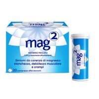 Mag 2 Magnesio Pidolato 2,25 g, 20 Compresse Effervescenti Mag 2 Magnesio Pidolato 2,25 g, 20 Compresse Effervescenti