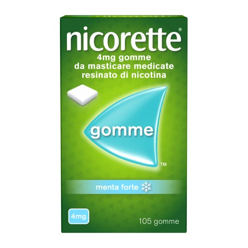 Nicorette 4 mg Gomme da Masticare Medicate gusto menta forte - 105 Gomme