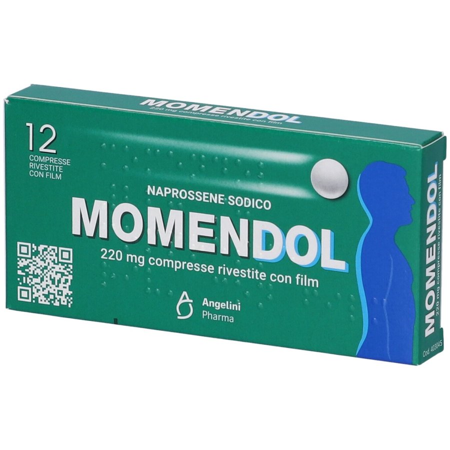 Angelini, Momendol, 12 Compresse Rivestite 220 mg