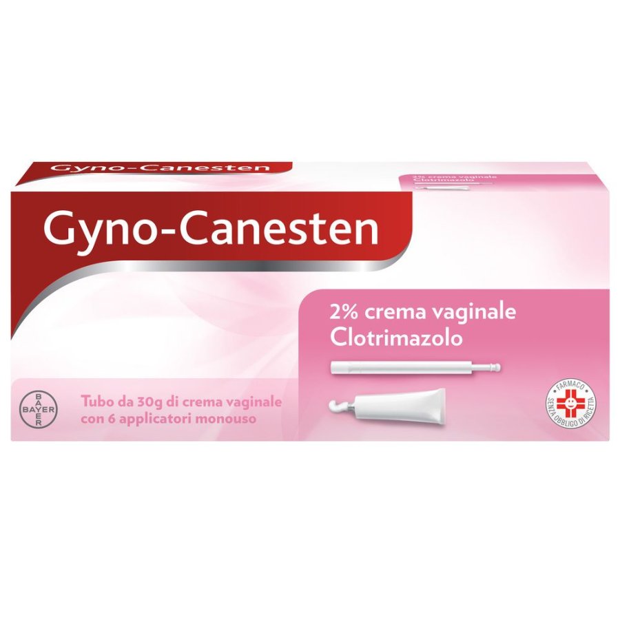 Gyno-Canesten Crema Intima per Candida, Prurito, Bruciore Intimo e Perdite 30 g