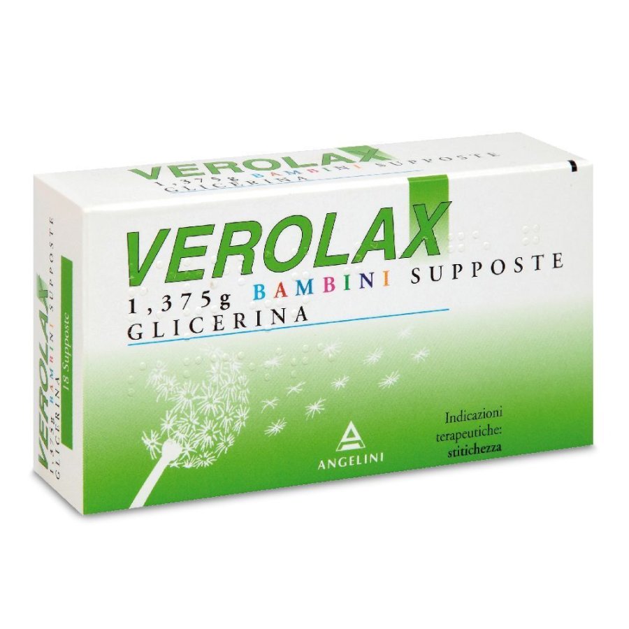 Verolax Bambini 18 Supposte - Lassativo Delicato per Bambini