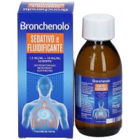 Bronchenolo Sedativo e Fluidificante Sciroppo 150ml, Rimedio Naturale per Tosse e Congestione