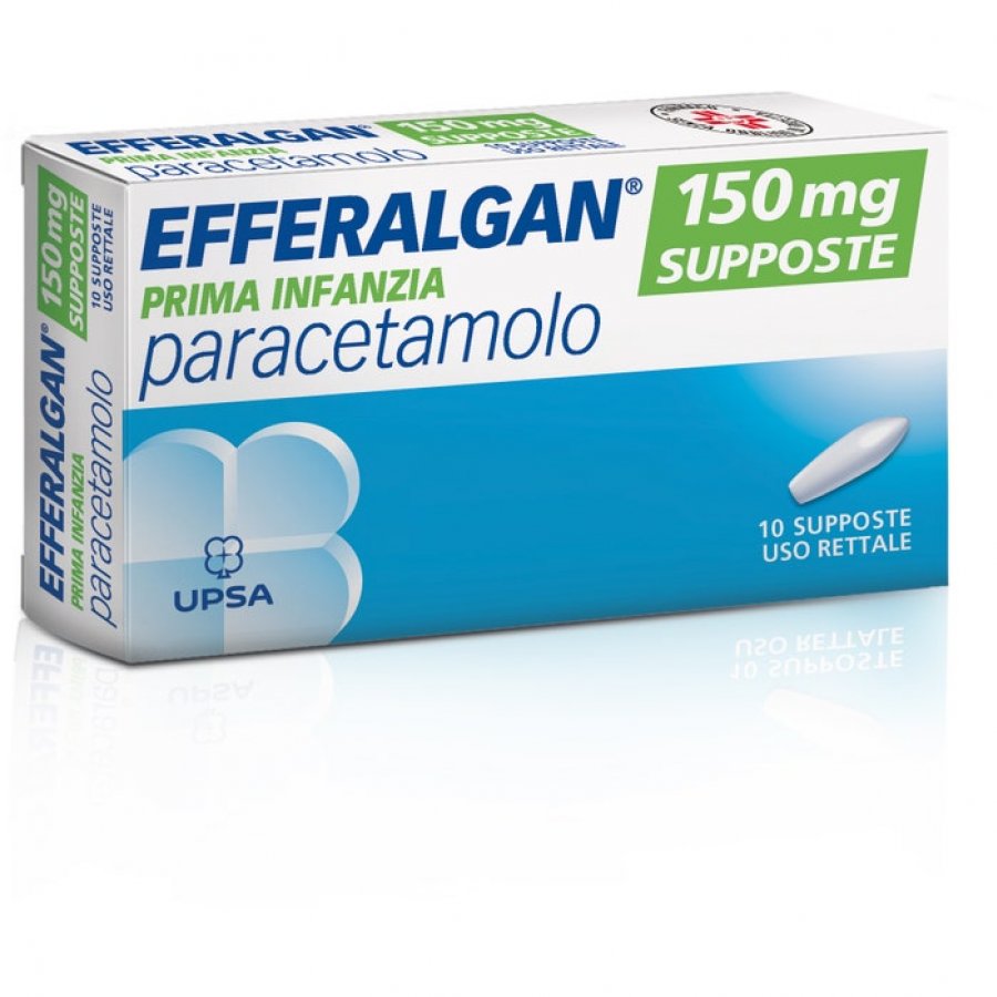 Efferalgan Prima Infanzia 10 Supposte 150mg - Paracetamolo per Bambini