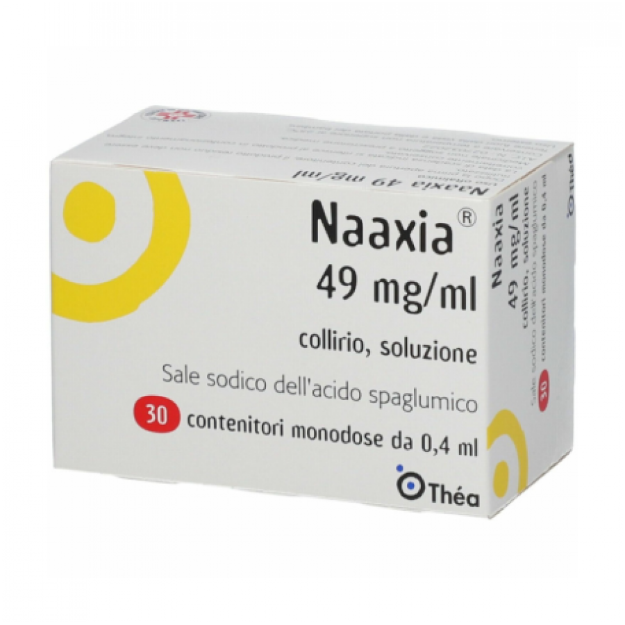 Naaxia 4,9% Collirio 30 Flaconcini Monodose da 0,4ml - Decongestionante ed Antiallergico per Occhi Irritati